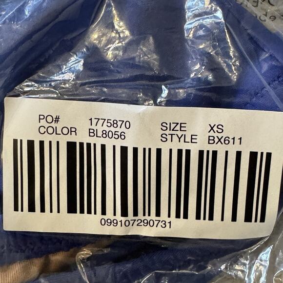 J. Crew Women’s Heritage Scoopneck Bikini Top BX611 Size XS In Blue NWT - Picture 5 of 5